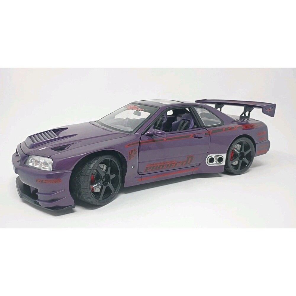 2000 Nissan Skyline GTR 1:18 SS Tuner Muscle Machines Purple